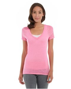 Karissa V-Neck Tee-XS-Red